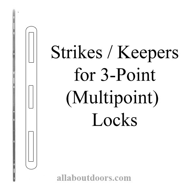Strikes for 3-Point Sliding Door Locks