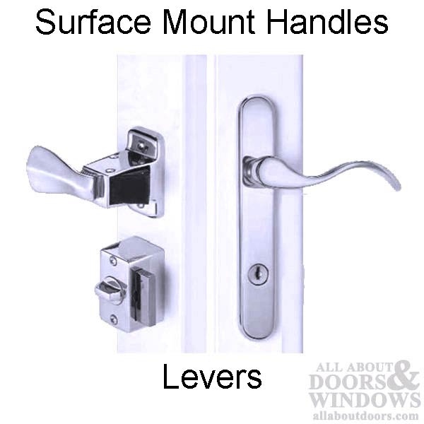 Storm Door Levers, Surface Mount