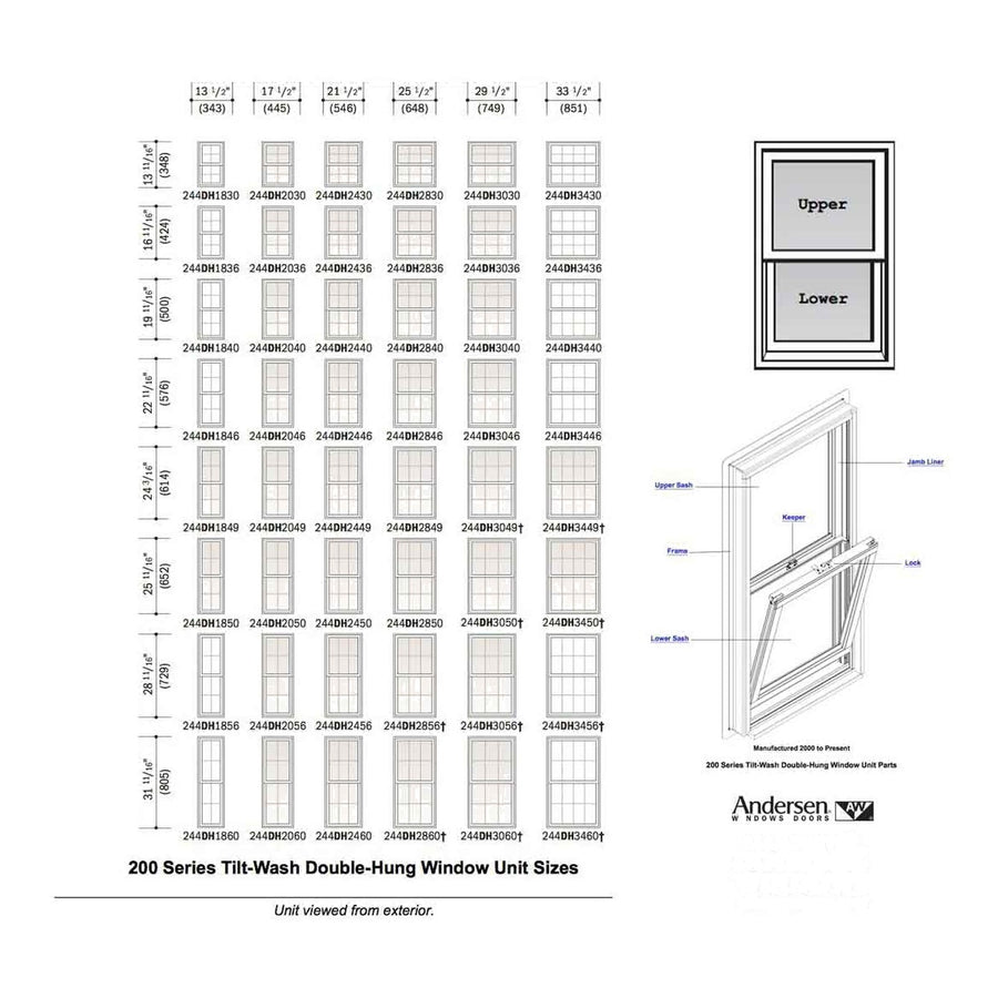 Andersen 200 Series Tilt-Wash Double Hung Sash Balancer - M650 - Andersen 200 Series Tilt-Wash Double Hung Sash Balancer - M650