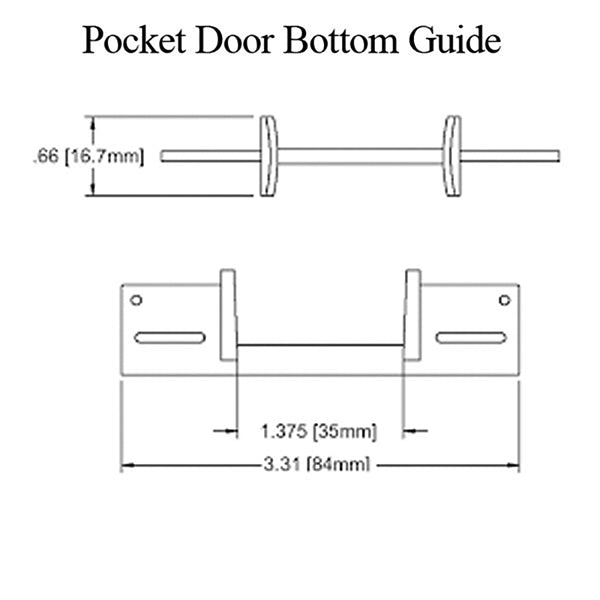 Bottom Guide for Pocket Door – Jamb Mounted - Bottom Guide for Pocket Door – Jamb Mounted