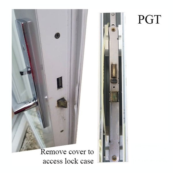 Active Concealed Rod, 60/92 Mortise Lock, No Faceplate - PGT - Active Concealed Rod, 60/92 Mortise Lock, No Faceplate - PGT