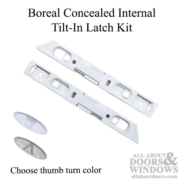 Boreal Concealed Internal Tilt-In Latch for Vinyl Window Kit - Boreal Concealed Internal Tilt-In Latch for Vinyl Window Kit