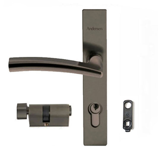 Andersen Modern 3-Point Lock, Storm Door Hardware, Kwikset Key