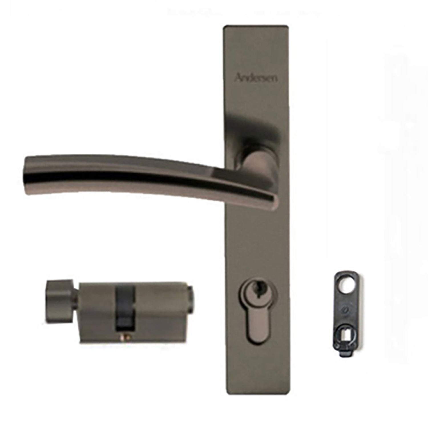 Andersen Modern 3-Point Lock, Storm Door Hardware, Kwikset Key - Andersen Modern 3-Point Lock, Storm Door Hardware, Kwikset Key