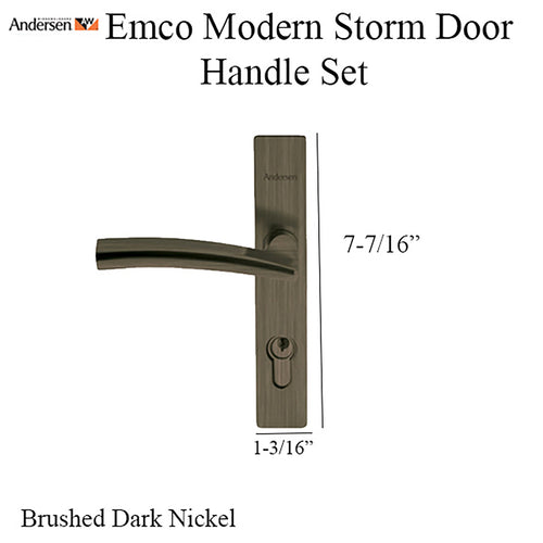 Andersen Modern 3-Point Lock, Storm Door Hardware, Kwikset Key - Andersen Modern 3-Point Lock, Storm Door Hardware, Kwikset Key