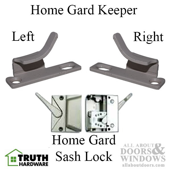 Non-Handed Truth Home Gard Sash Lock with Plastic Latch for Casement Window - Choose Color - Non-Handed Truth Home Gard Sash Lock with Plastic Latch for Casement Window - Choose Color