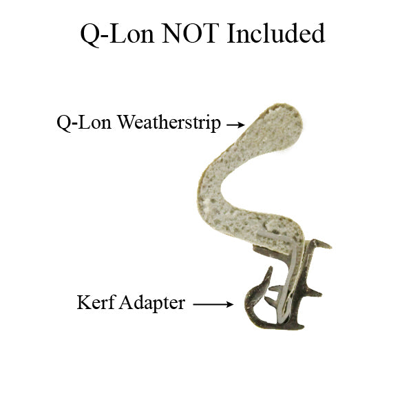 Kerf Adapter for Peachtree Q-Lon Weatherstrip 96” - Black - Kerf Adapter for Peachtree Q-Lon Weatherstrip 96” - Black
