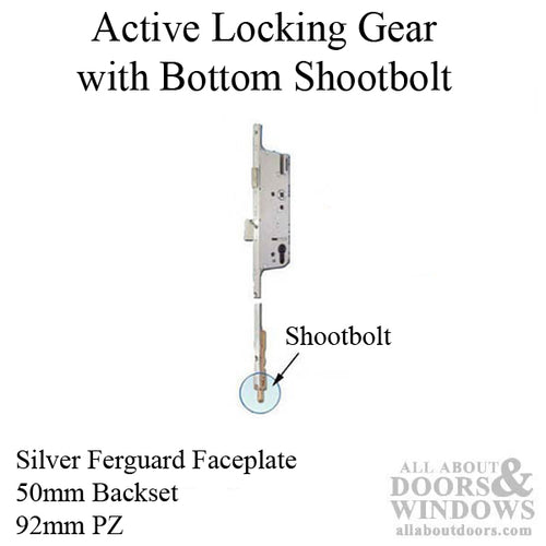 Cremona 50/92 Active Shootbolt, 3 Point lock,  G-U - Silver Ferguard - Cremona 50/92 Active Shootbolt, 3 Point lock,  G-U - Silver Ferguard