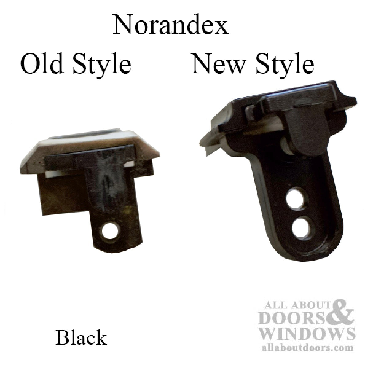 Sash Retainer, Norandex Window Tilt Latch, Pair - Black - Sash Retainer, Norandex Window Tilt Latch, Pair - Black