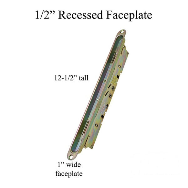 2 Point Double Hook Sliding Door Lock with Face Plate - 2 Point Double Hook Sliding Door Lock with Face Plate