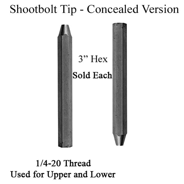 Shootbolt Tip, for concealed MPL -  3