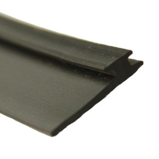 5/8" Vinyl Seal with T-Slot 3/16", Black, For Shower Door