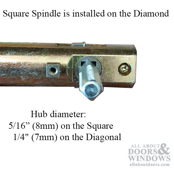 Lever, Stubby Low Profile, 2 inch backset - Solid Brass - Lever, Stubby Low Profile, 2 inch backset - Solid Brass