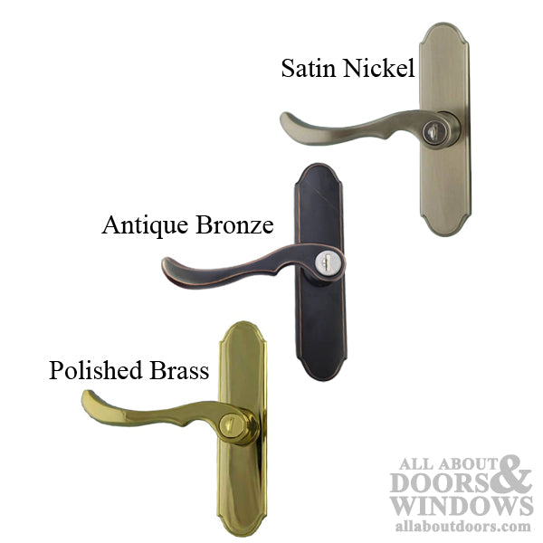 Larson Mortise Lever, 1-3/16 Backset, Storm Door with Key - Larson Mortise Lever, 1-3/16 Backset, Storm Door with Key