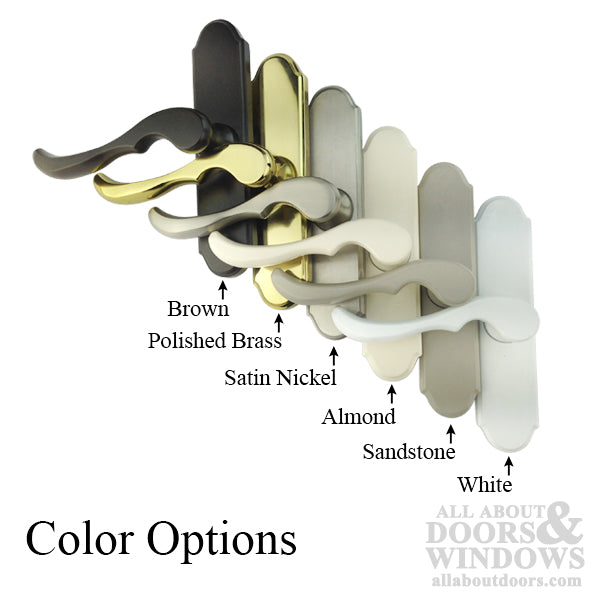 Mortise Lever, 1-3/16 Backset, Storm Door No Lock - Choose Color - Mortise Lever, 1-3/16 Backset, Storm Door No Lock - Choose Color