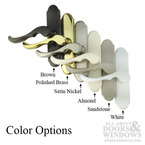 Mortise Lever, 1-3/16 Backset, Storm Door No Lock - Choose Color - Mortise Lever, 1-3/16 Backset, Storm Door No Lock - Choose Color