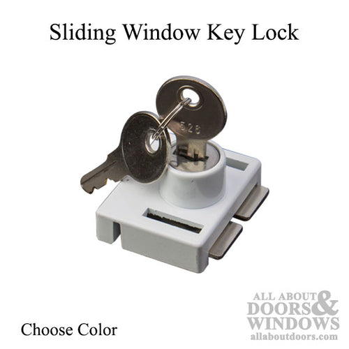 Sliding Window Keyed Lock - Choose Color - Sliding Window Keyed Lock - Choose Color
