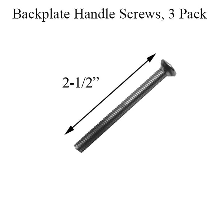 Backplate Screws M5 x 65mm for 2.25 Inch Thick Doors Antique Brass - Backplate Screws M5 x 65mm for 2.25 Inch Thick Doors Antique Brass
