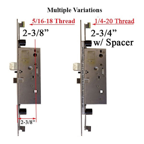Peachtree Active Concealed Multi-Point Lock Rod with 70/92 Radius Faceplate - Peachtree Active Concealed Multi-Point Lock Rod with 70/92 Radius Faceplate