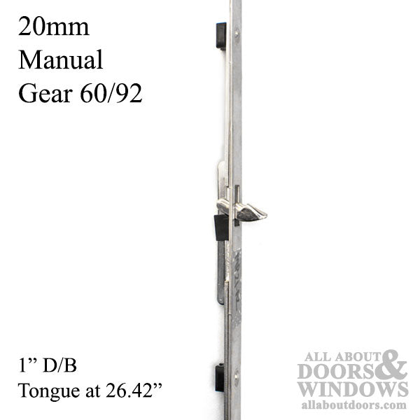 20mm Manual Top Extension, Tongue at 29.25
