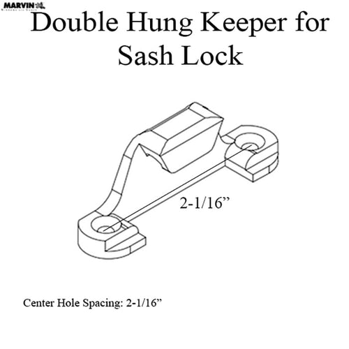 Marvin Ultimate Double Hung Keeper for Sash Lock - Choose Color - Marvin Ultimate Double Hung Keeper for Sash Lock - Choose Color