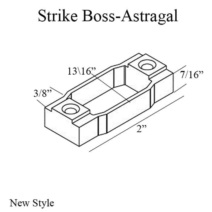 Strike Boss, NEW STYLE Therma-Tru door with 7/8