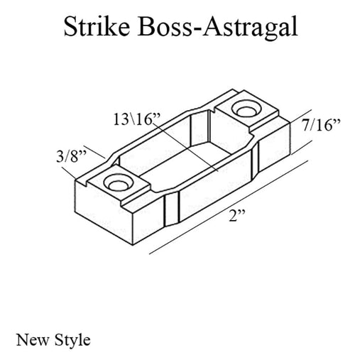 Strike Boss, NEW STYLE Therma-Tru door with 7/8