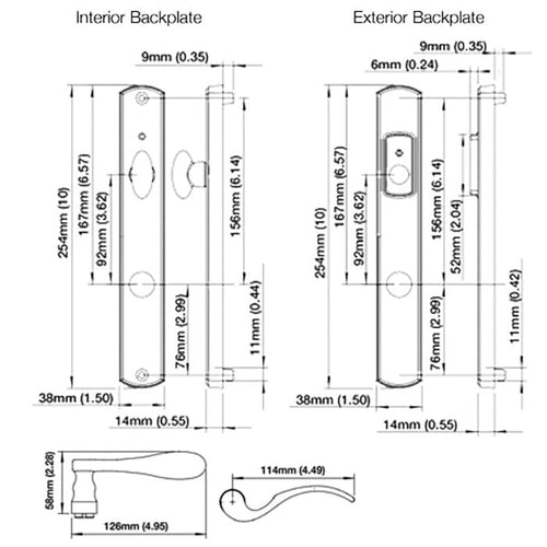 HOPPE HLS7 Handle Set with Munchen Lever Keyed Active Resista Polished Brass - HOPPE HLS7 Handle Set with Munchen Lever Keyed Active Resista Polished Brass