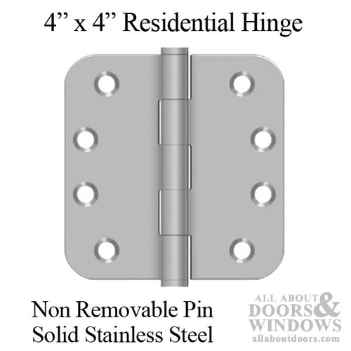 4 x 4 Inch Solid Stainless Steel, 5/8