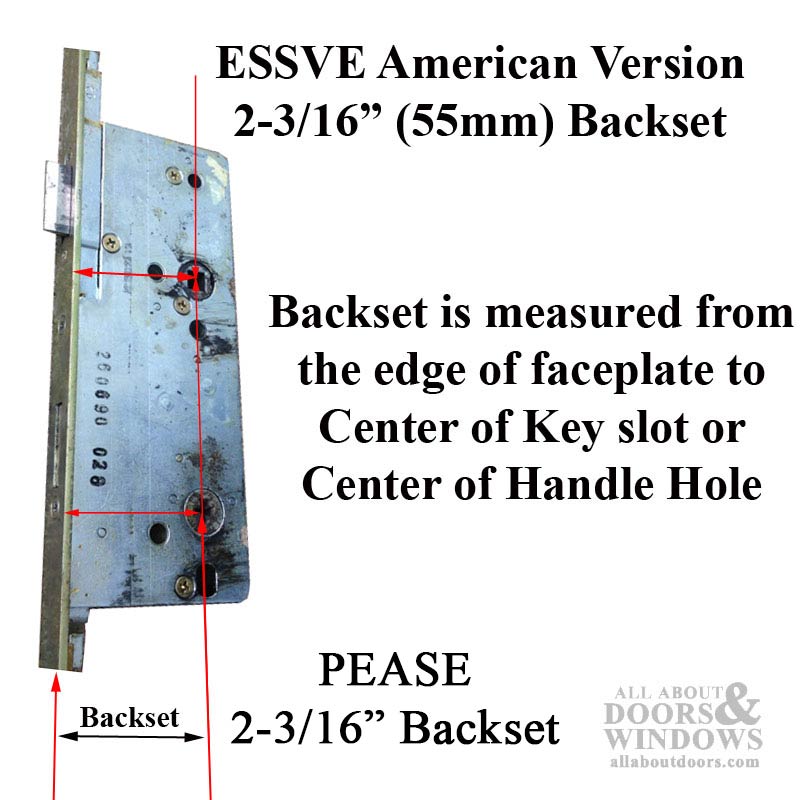 20mm ESSVE  P2000  Pease Door 6-8 Replacement, 60/92 for 55/92  68