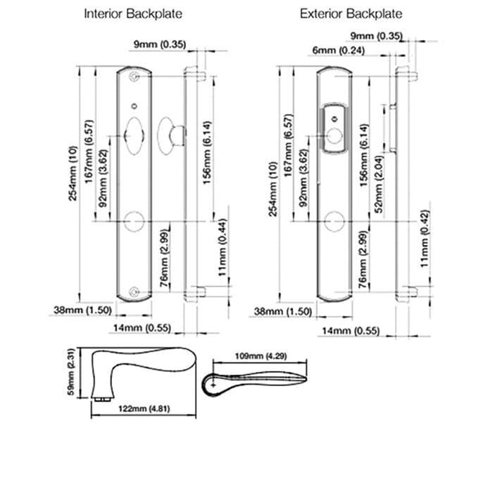 HOPPE HLS7 Handle Set with New Orleans Lever Keyed Active Resista Polished Brass - HOPPE HLS7 Handle Set with New Orleans Lever Keyed Active Resista Polished Brass