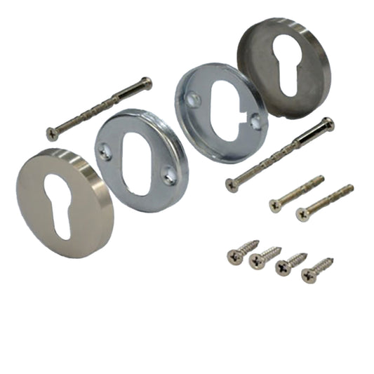Round Rosettes for Profile cylinder, 1-3/4 or 2-1/4 doors