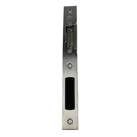 Hoppe Latch & Deadbolt Strike, Key Operated Lock,  Left Hand - Stainless Steel