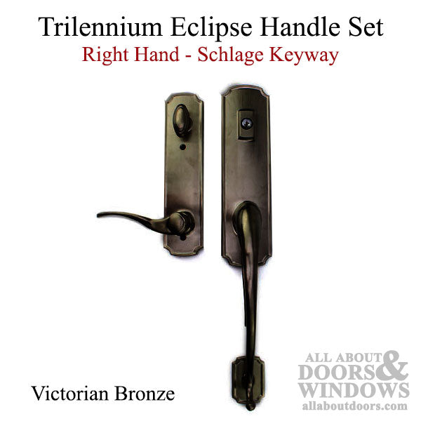 Trilennium Eclipse Handle with Grip, Right Hand, Schlage Key - Choose Color - Trilennium Eclipse Handle with Grip, Right Hand, Schlage Key - Choose Color