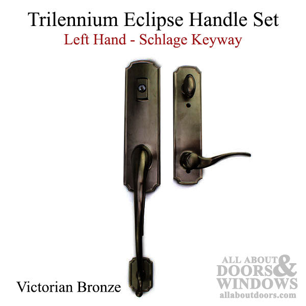 Trilennium Eclipse Handle with Grip, Left Hand, Schlage Key - Choose Color - Trilennium Eclipse Handle with Grip, Left Hand, Schlage Key - Choose Color