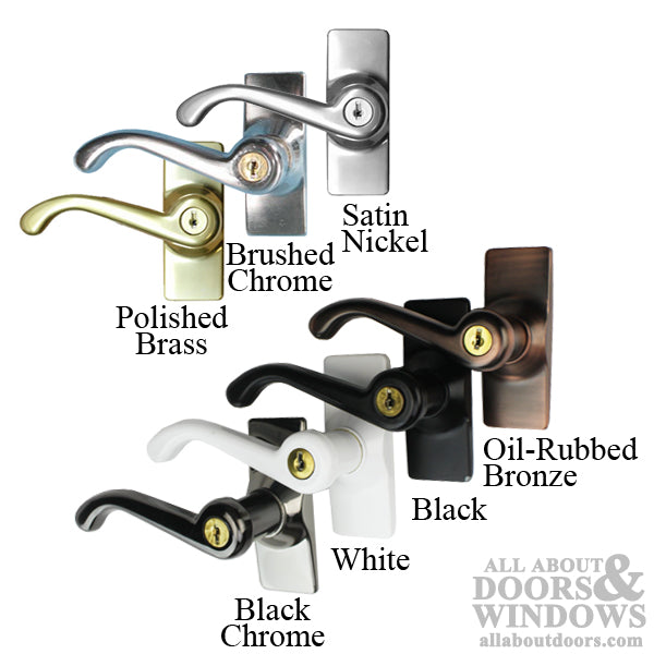 Wartian Complete Storm Door Lever Set Keyed - Wartian Complete Storm Door Lever Set Keyed
