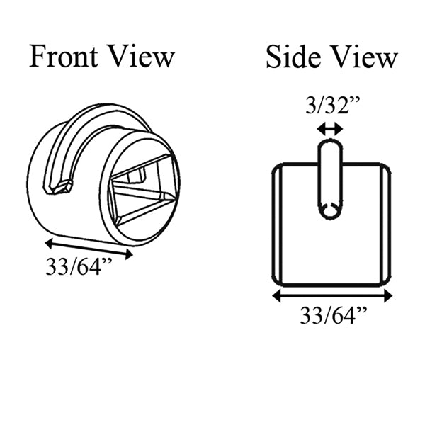 Locking Collar - Blue - Ridge Width: 3/32 inch - Locking Collar - Blue - Ridge Width: 3/32 inch