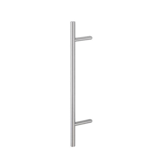 G-U Ferco Rounded 47-1/4" Pull Handle, 45 degree Offset - Stainless Steel