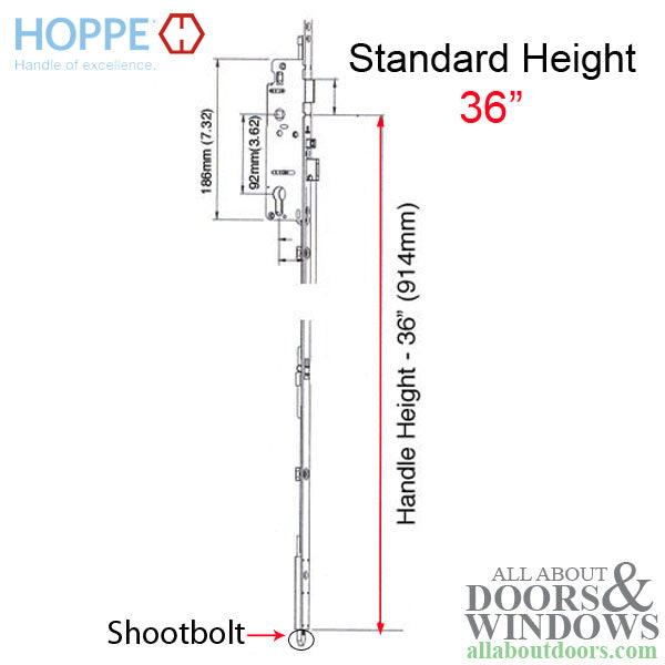 16mm Hoppe Manual Gear, 35/92 Shootbolt, 1