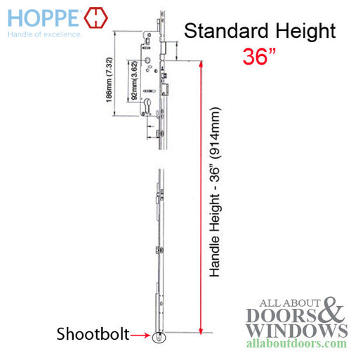 16mm Hoppe Manual Gear, 35/92 Shootbolt, 1