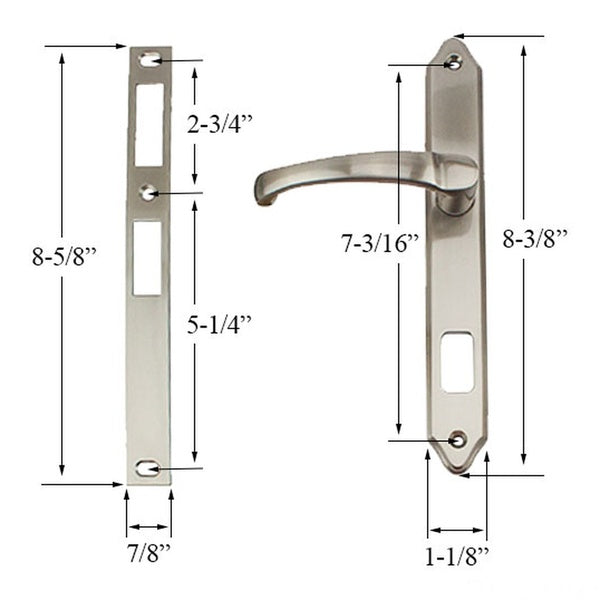 Single Keyed Storm Door Hardware and Mortise Lock for Storm Doors - Single Keyed Storm Door Hardware and Mortise Lock for Storm Doors