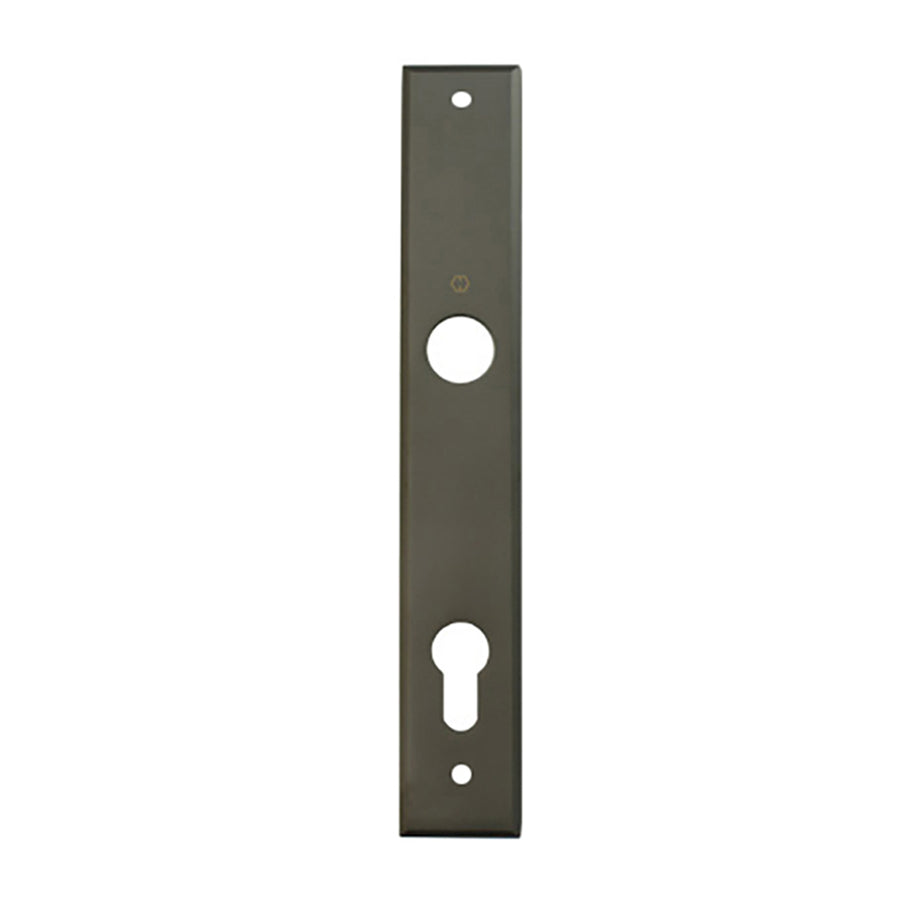 HOPPE Dallas Interior Backplate M2161N for Active/Inactive Handlesets - Dark Bronze Metallic - HOPPE Dallas Interior Backplate M2161N for Active/Inactive Handlesets - Dark Bronze Metallic