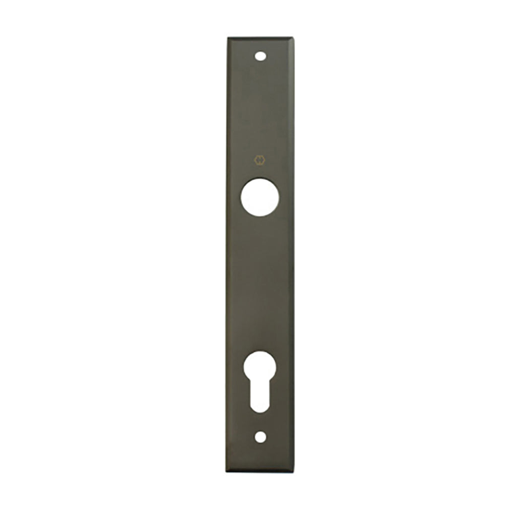 HOPPE Dallas Interior Backplate M2161N for Active/Inactive Handlesets - Dark Bronze Metallic - HOPPE Dallas Interior Backplate M2161N for Active/Inactive Handlesets - Dark Bronze Metallic