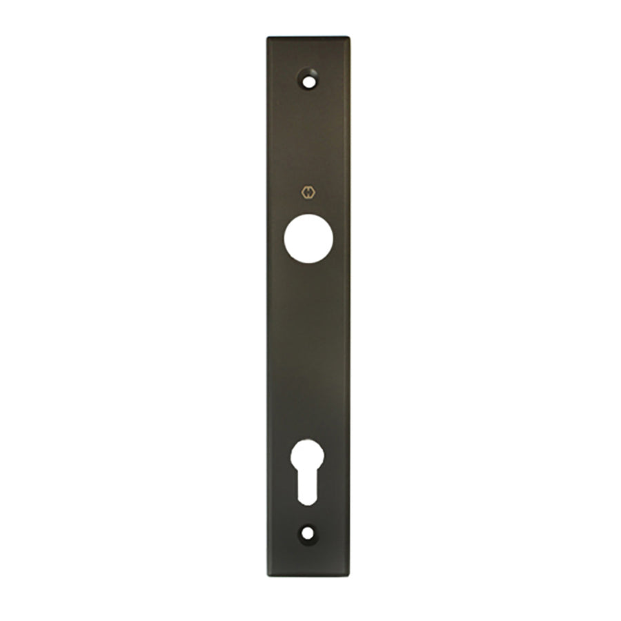 HOPPE Dallas Interior Backplate M2161N for Active/Inactive Handlesets - Rustic Umber - HOPPE Dallas Interior Backplate M2161N for Active/Inactive Handlesets - Rustic Umber