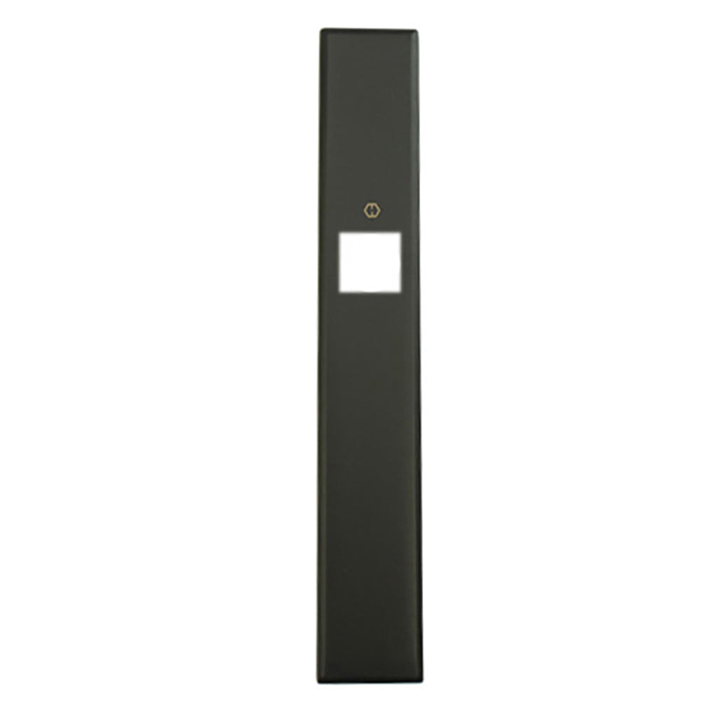 HOPPE Dallas Exterior Backplate M2161N for Dummy Handlesets - Matte Black - HOPPE Dallas Exterior Backplate M2161N for Dummy Handlesets - Matte Black