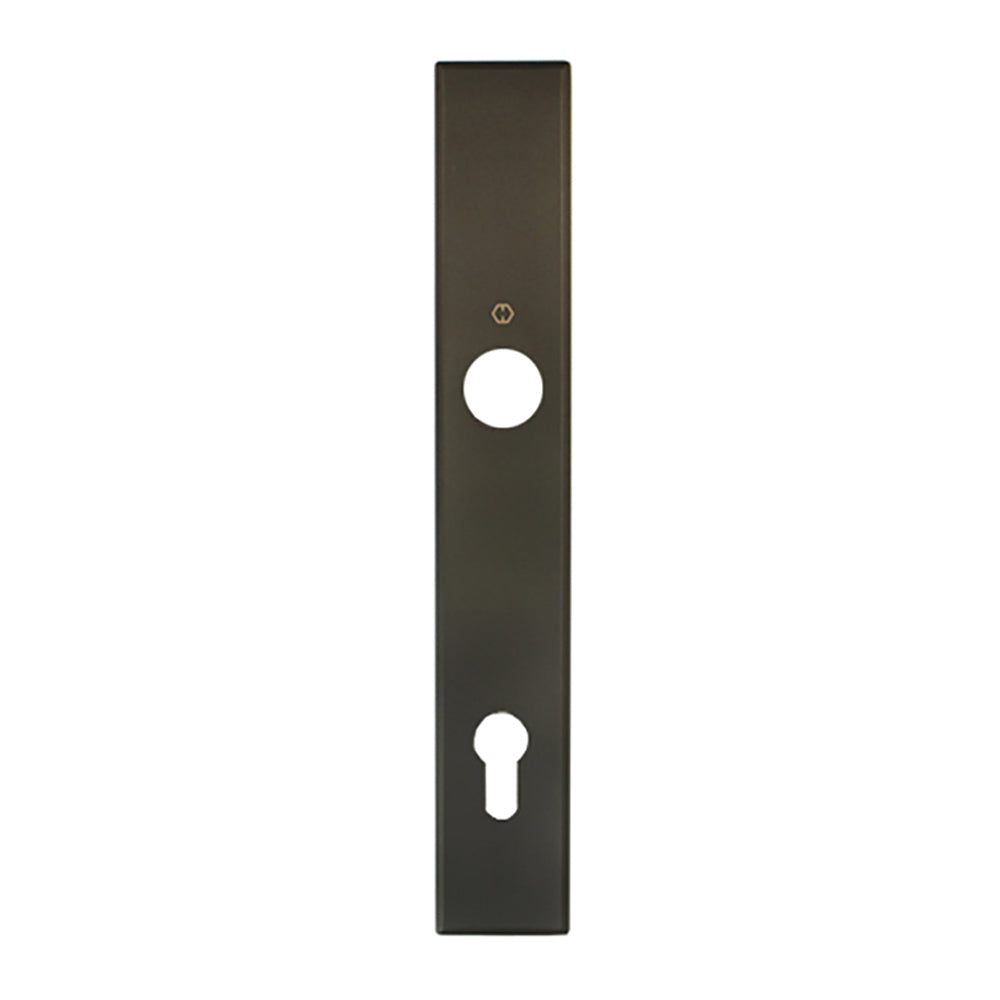 HOPPE Dallas Exterior Backplate M2161N for Active Handlesets - Rustic Umber - HOPPE Dallas Exterior Backplate M2161N for Active Handlesets - Rustic Umber