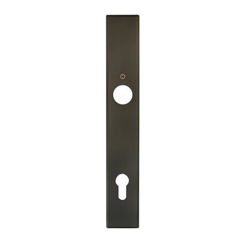 HOPPE Dallas Exterior Backplate M2161N for Active Handlesets - Rustic Umber - HOPPE Dallas Exterior Backplate M2161N for Active Handlesets - Rustic Umber