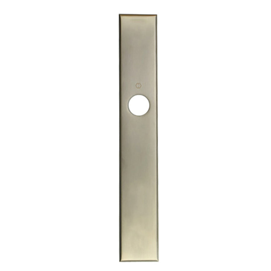 HOPPE Dallas Exterior Backplate M2161N for Inactive Handlesets - Satin Nickel - HOPPE Dallas Exterior Backplate M2161N for Inactive Handlesets - Satin Nickel