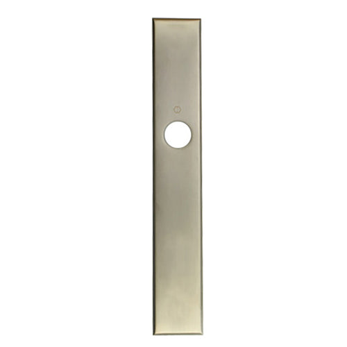 HOPPE Dallas Exterior Backplate M2161N for Inactive Handlesets - Satin Nickel - HOPPE Dallas Exterior Backplate M2161N for Inactive Handlesets - Satin Nickel
