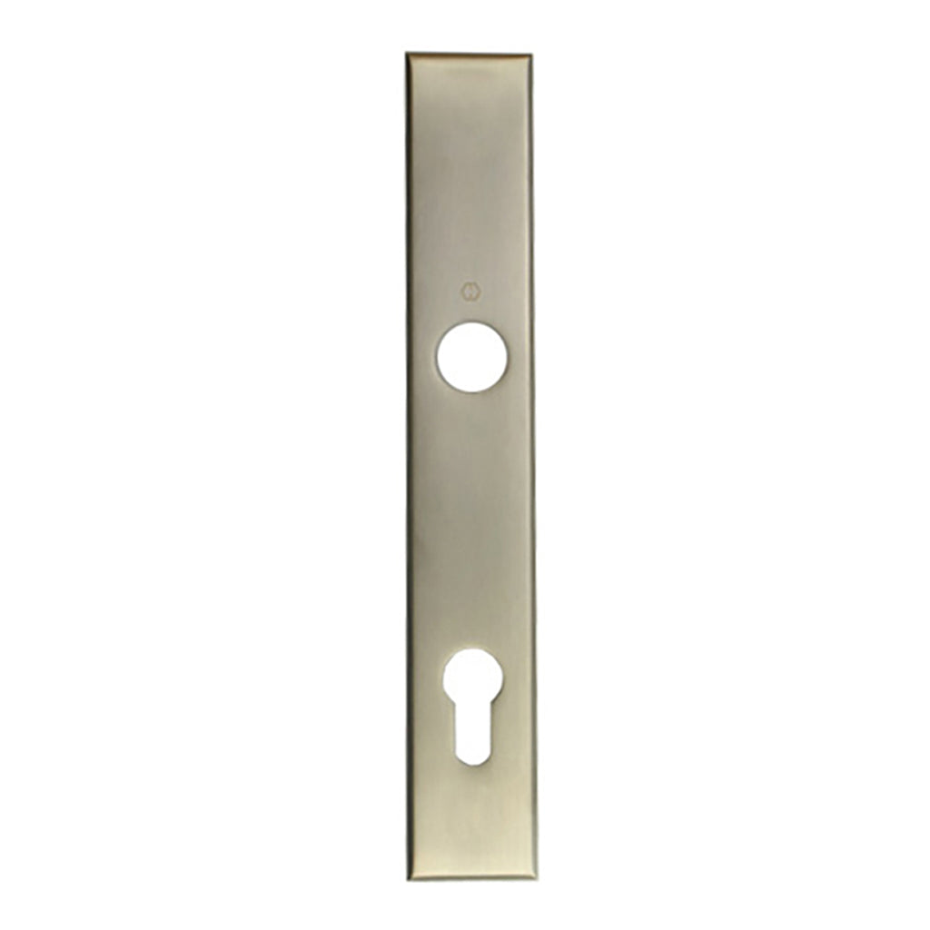HOPPE Dallas Exterior Backplate M2161N for Active Handlesets - Satin Nickel - HOPPE Dallas Exterior Backplate M2161N for Active Handlesets - Satin Nickel
